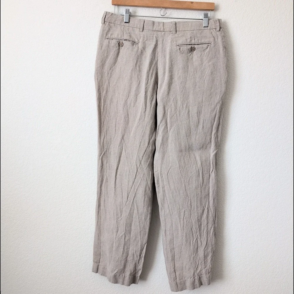 Rawganique Mens Hemp Trousers Tan Straight‎ Leg Eco-Friendly Pants Organic 36x33